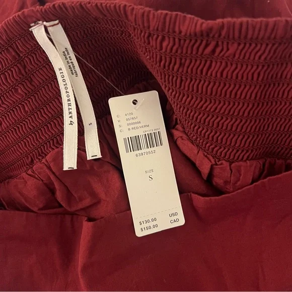 NWT ANTHROPOLOGIE TIERED LACE
MAXI SKIRT Deep Red - Picture 2 of 7